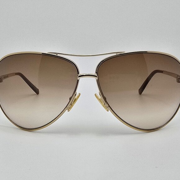 *SOLD* Giorgio Armani GA448/S Gold Frame Brown Gradient Lens Aviator Sunglasses - Picture 2 of 12
